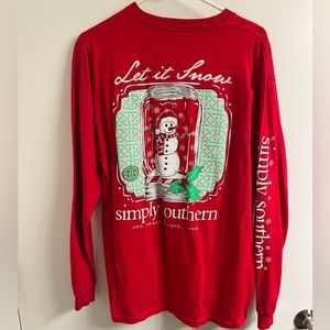 Long Sleeve Simply Southern Christmas Top